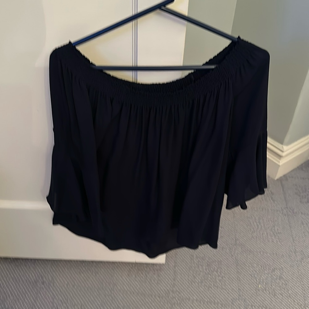 Silk navy kobi halperin top